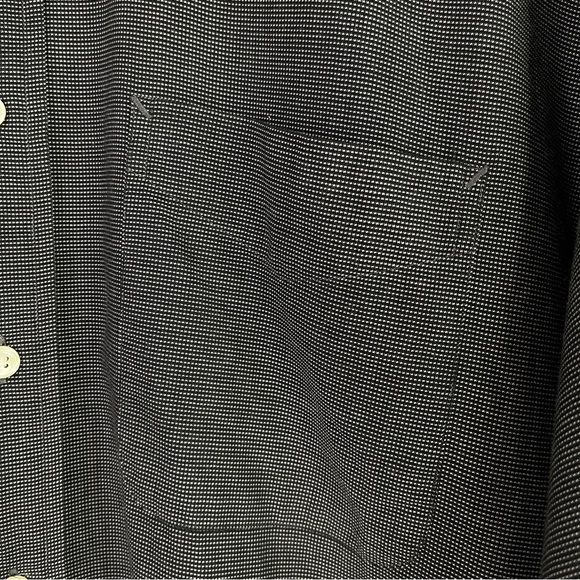 Tommy Hilfiger Men’s Long Sleeve Dress Shirt Size 16 32-33 Black 100% Cotton - Picture 7 of 12